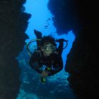My dives-Entrance in the cave.