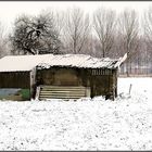 " my garden house in the winter "