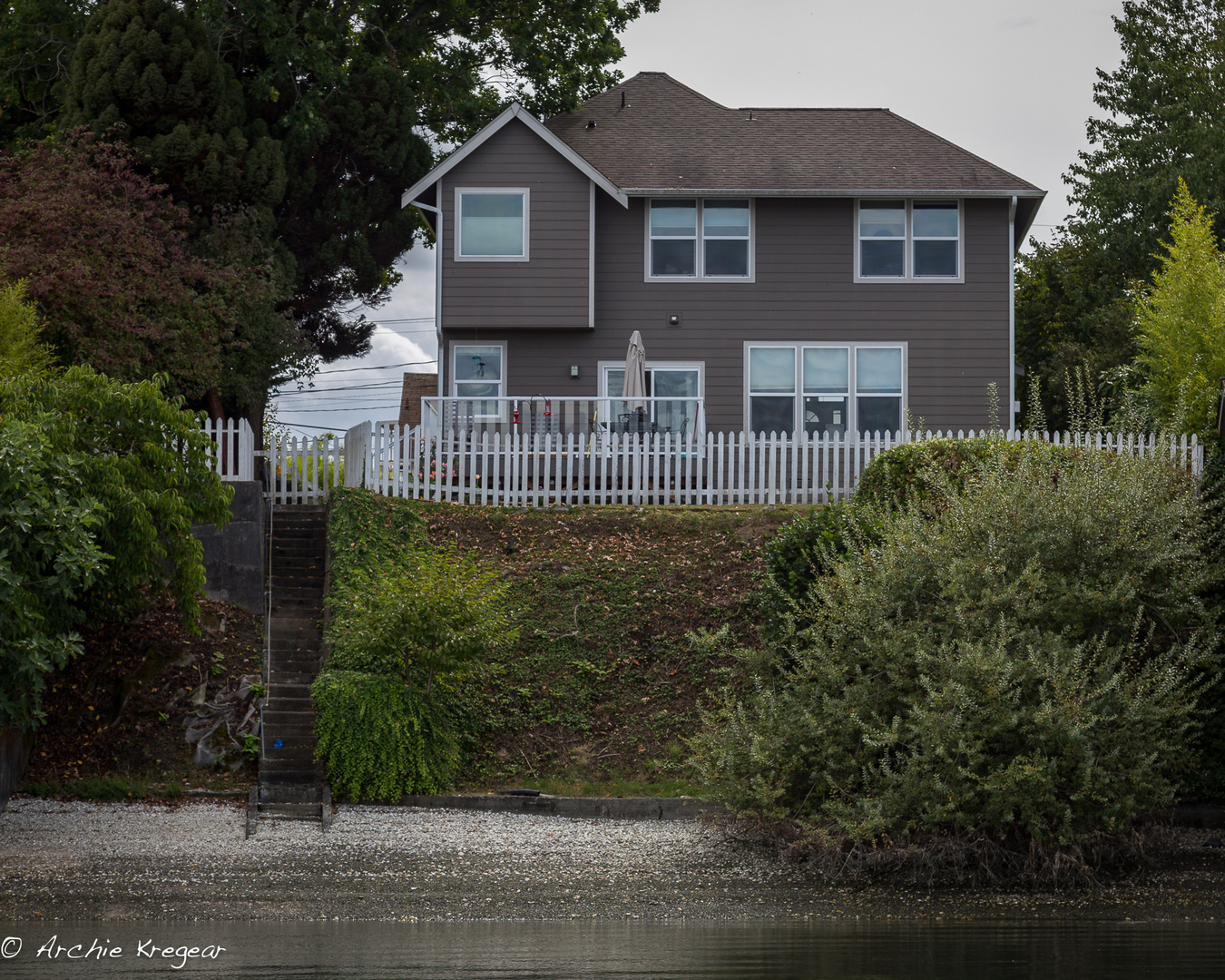 My home from the water. 