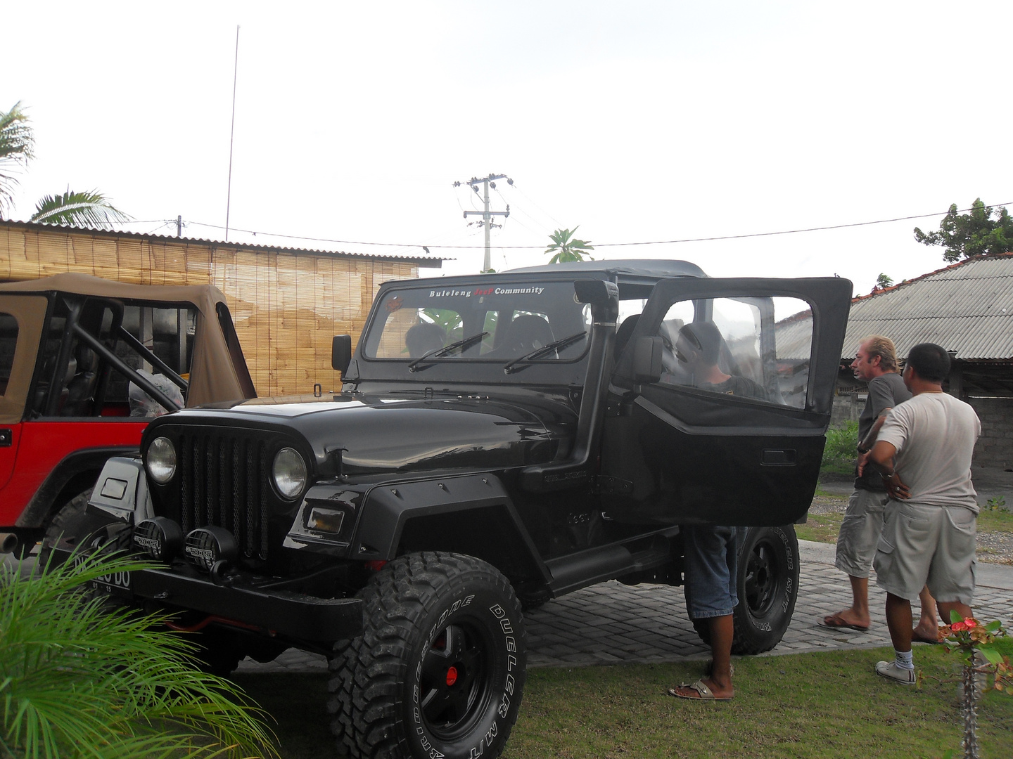 My Jeeps, my Balinees friend Angga , and me in Bali