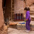 My Niece, the cat and the Rug Weaver