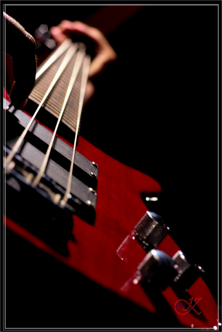 My Red Bass Guitar