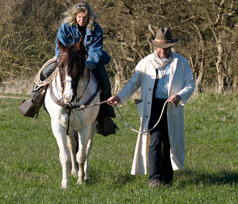 My secre on a horseback ...