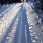 My shadow when I went skiing