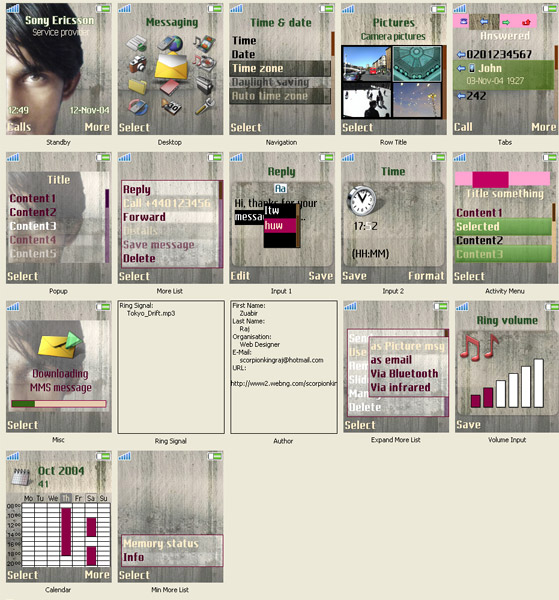 My SonyEricsson K750i theme