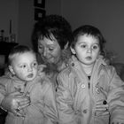 My two nephews and grandmother.