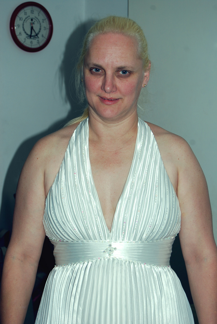 My wife in a Marilyn Munroe look a like dress