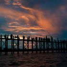 Myanmar - Amarapura - U Bein bridge sunset