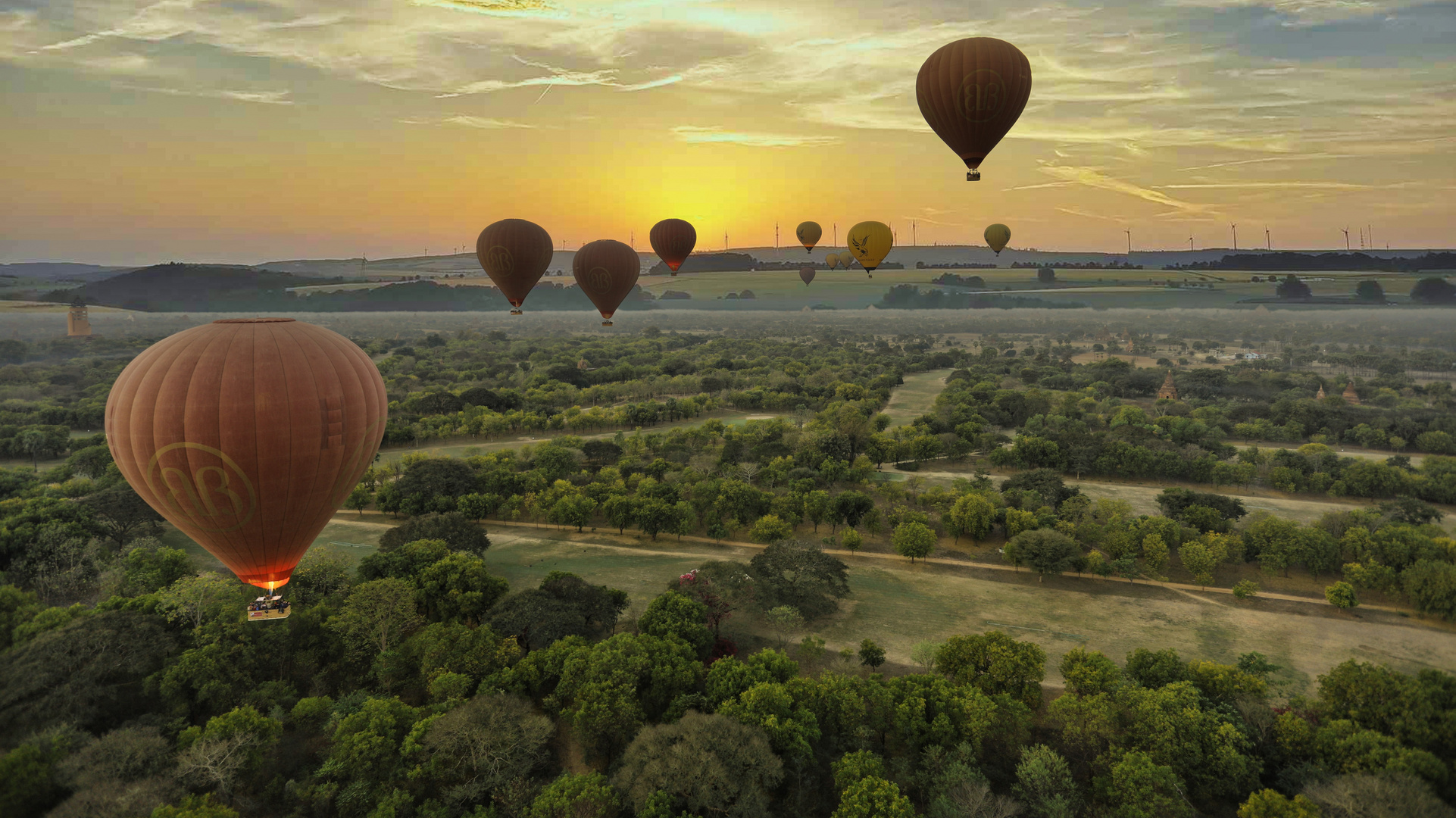 Myanmar ( Ballonfahrt )