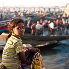 Myanmar, Burma, morgens auf dem Fischmarkt