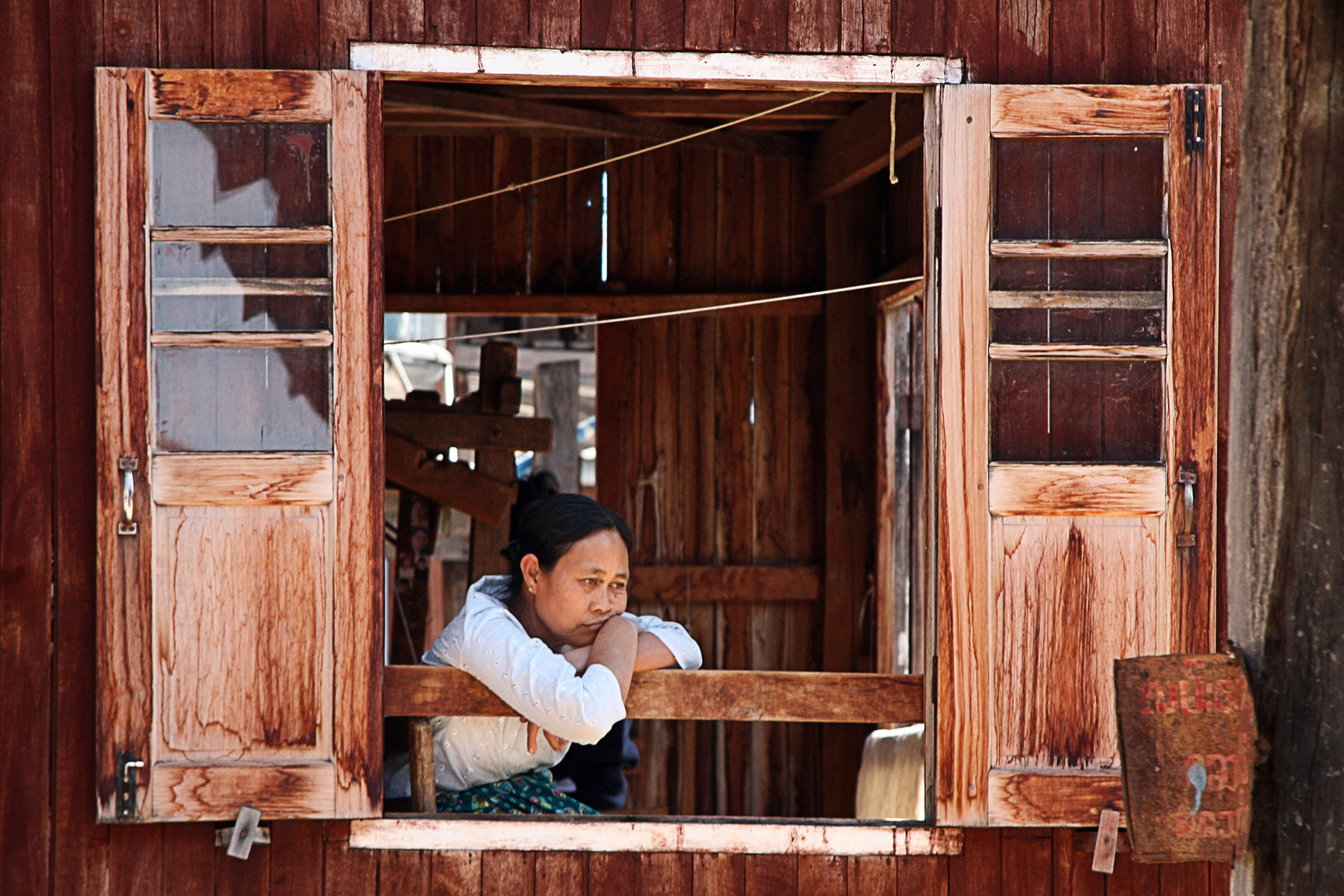 Myanmar, Inle-See Seidenweberei