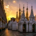 Myanmar Shwedagon Pagoda Sunset