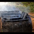 Myanmar street workers - harmful, toxic smoke