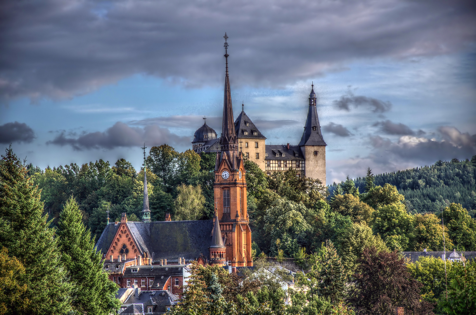 Mylau / Vogtland / Saxony / Church & Castle