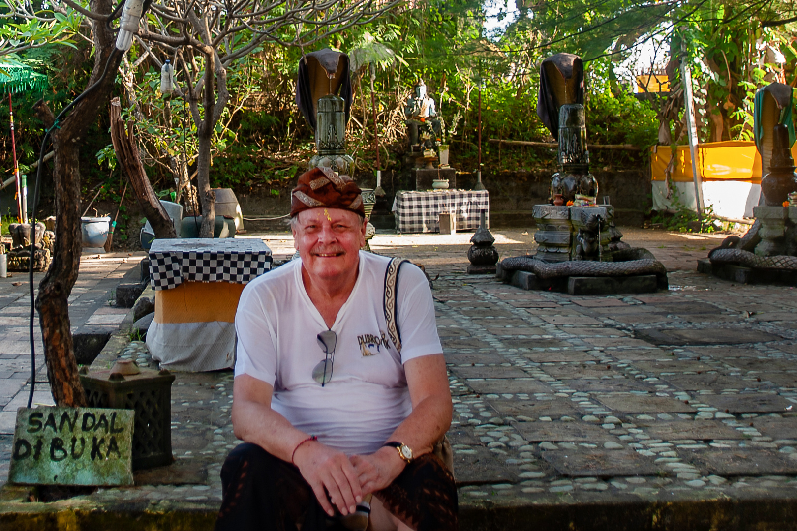 Myself before leaving the temple