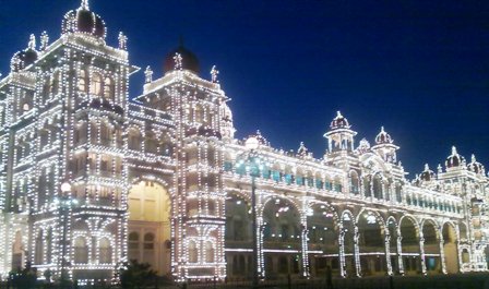 Mysore Palace at Night