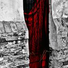 mysteriours red curtain