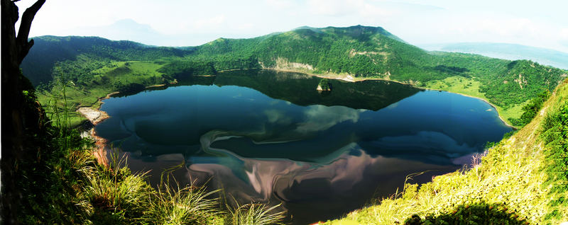 Mysterious Colorful Taal Volcano Lake, Philippines