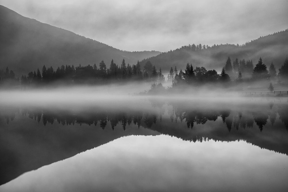 mystic lake b&w III