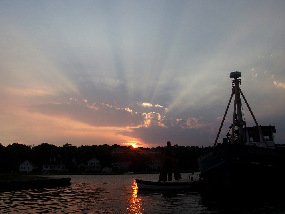 Mystic Seaport Sonnenuntergang