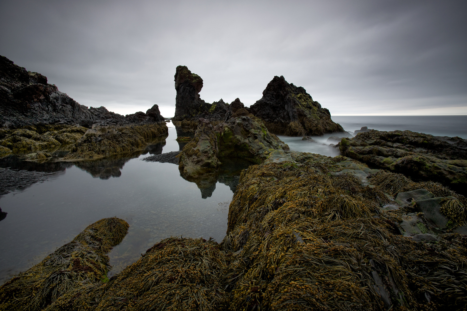 Mystical Iceland seaside