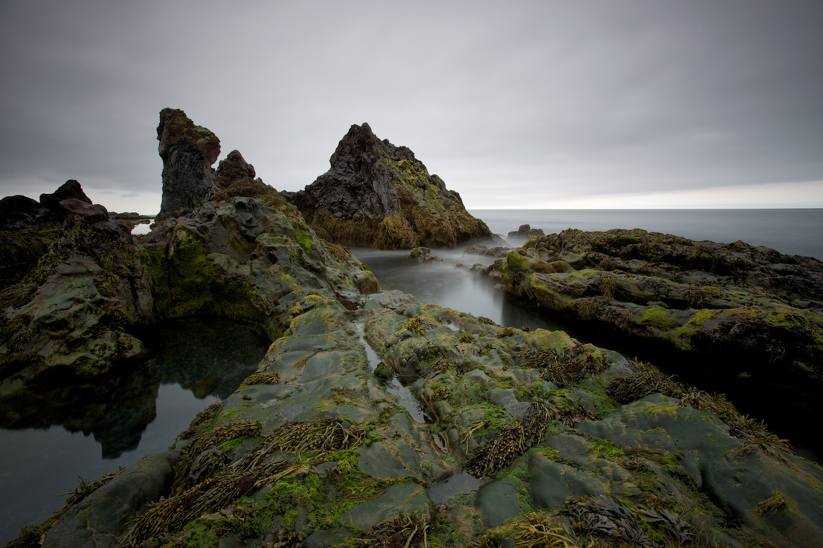 Mystical Iceland seaside