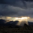 Mystical sunset on Zabriskie Point/Death Valley