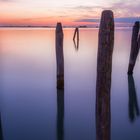 Mystische Abendstimmung auf der Insel Burano