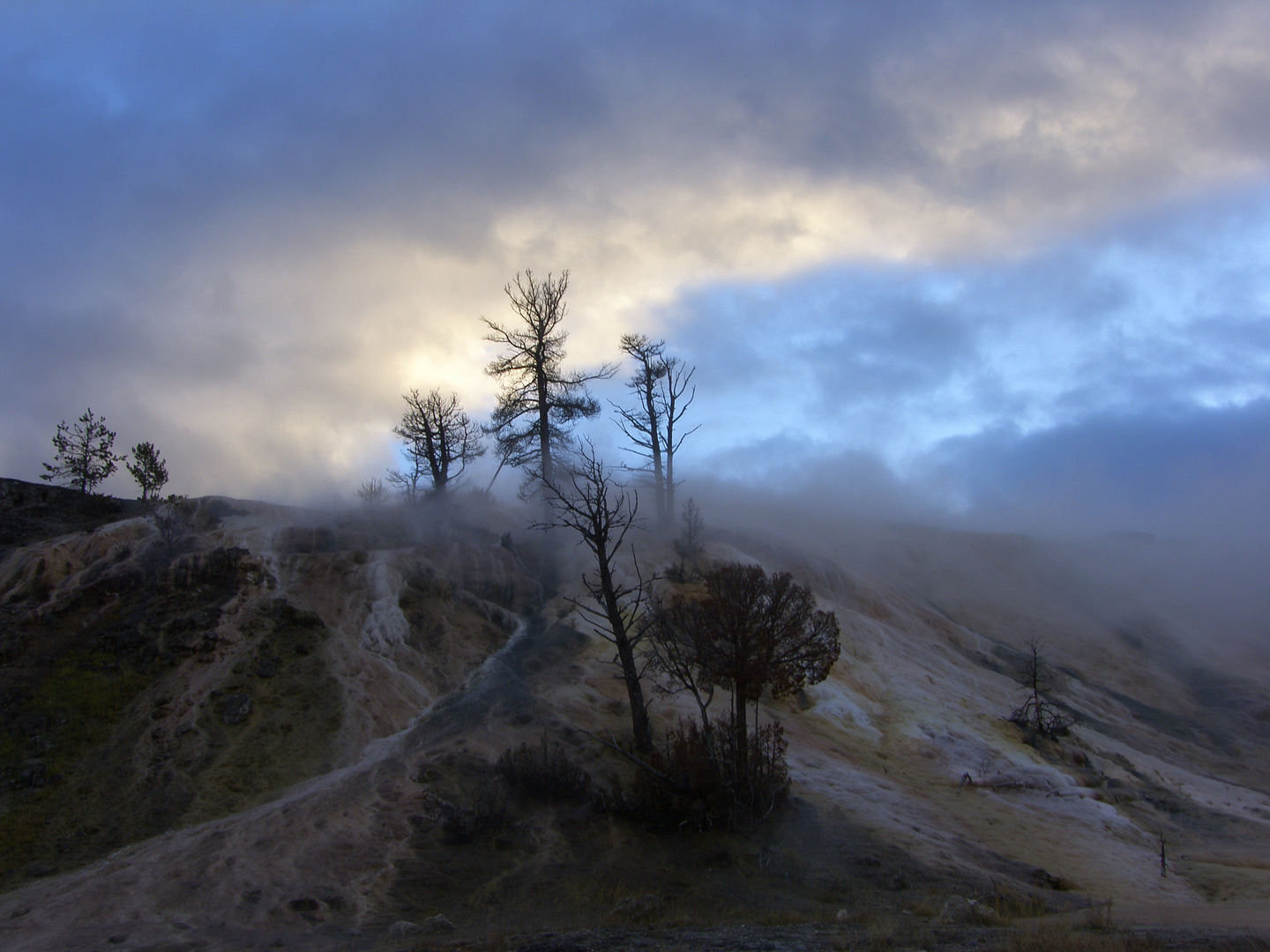 Mystische Abendstimmung im Yellowstone National Park