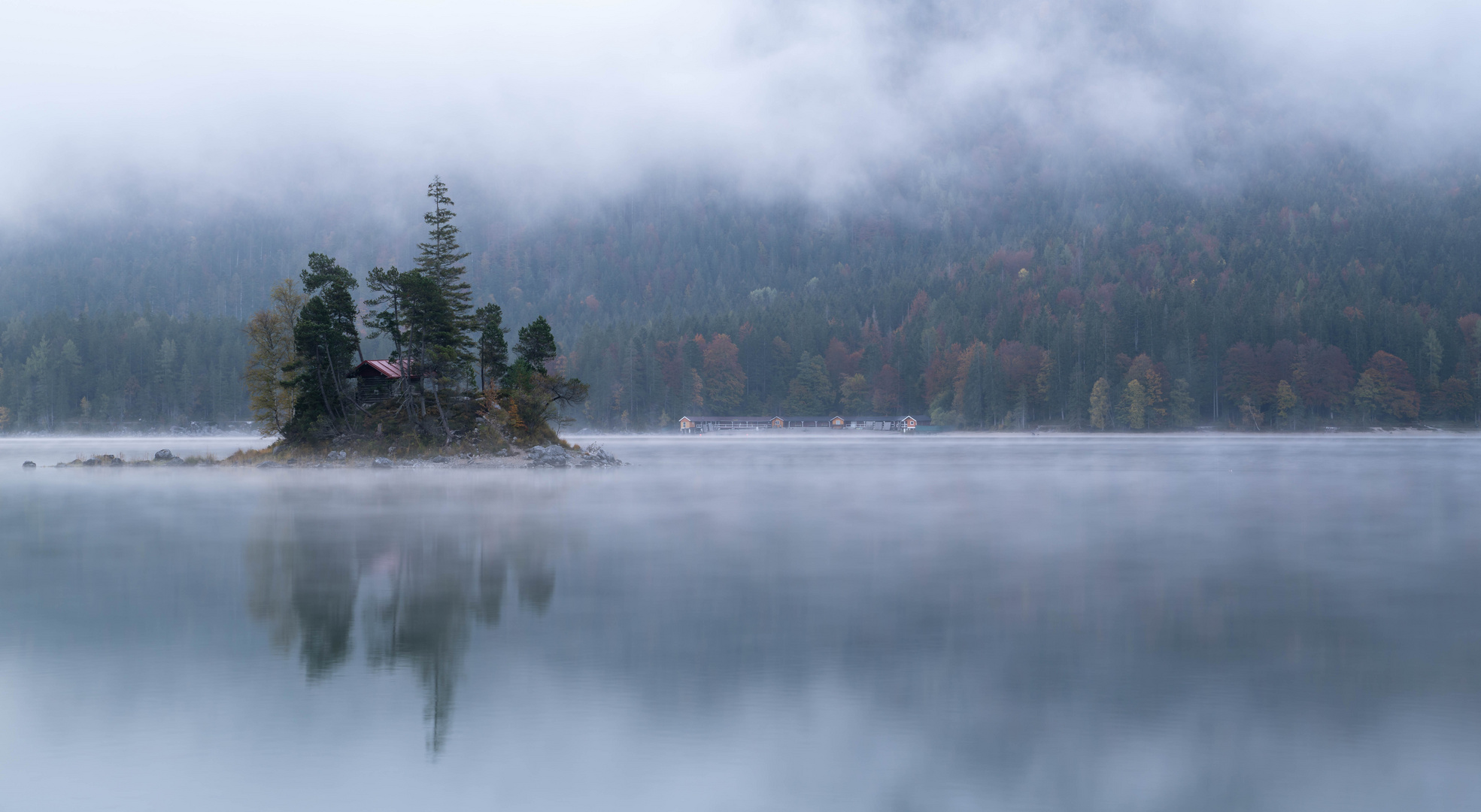 Mystische Insel am Eibsee