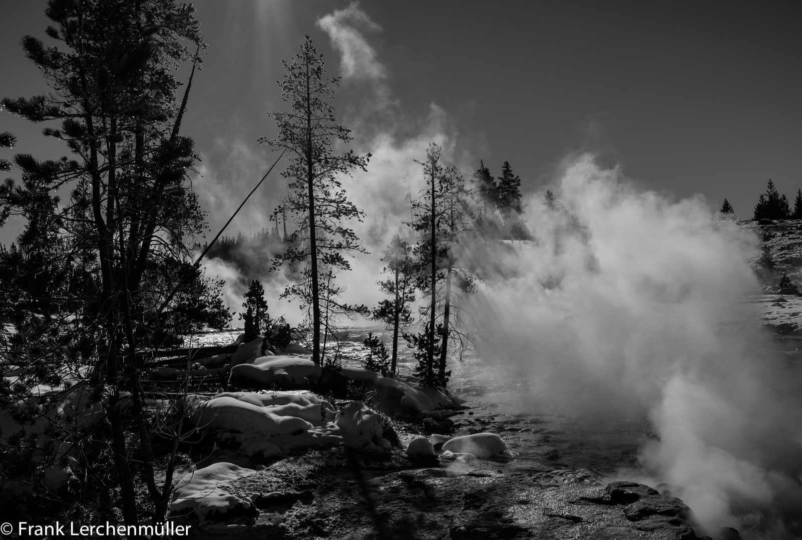 Mystische Landschaft im Yellowstone Nationalpark