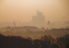 Mystische Morgenwelt in Köln