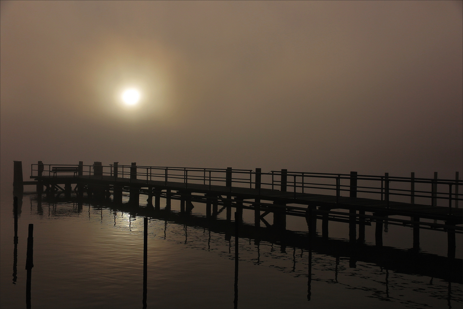 Mystische Stimmung über dem Großen Plöner See am 3. Dezember 2016