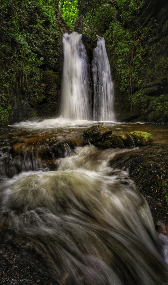 Mystische Wasserfall in Oberösterreich 