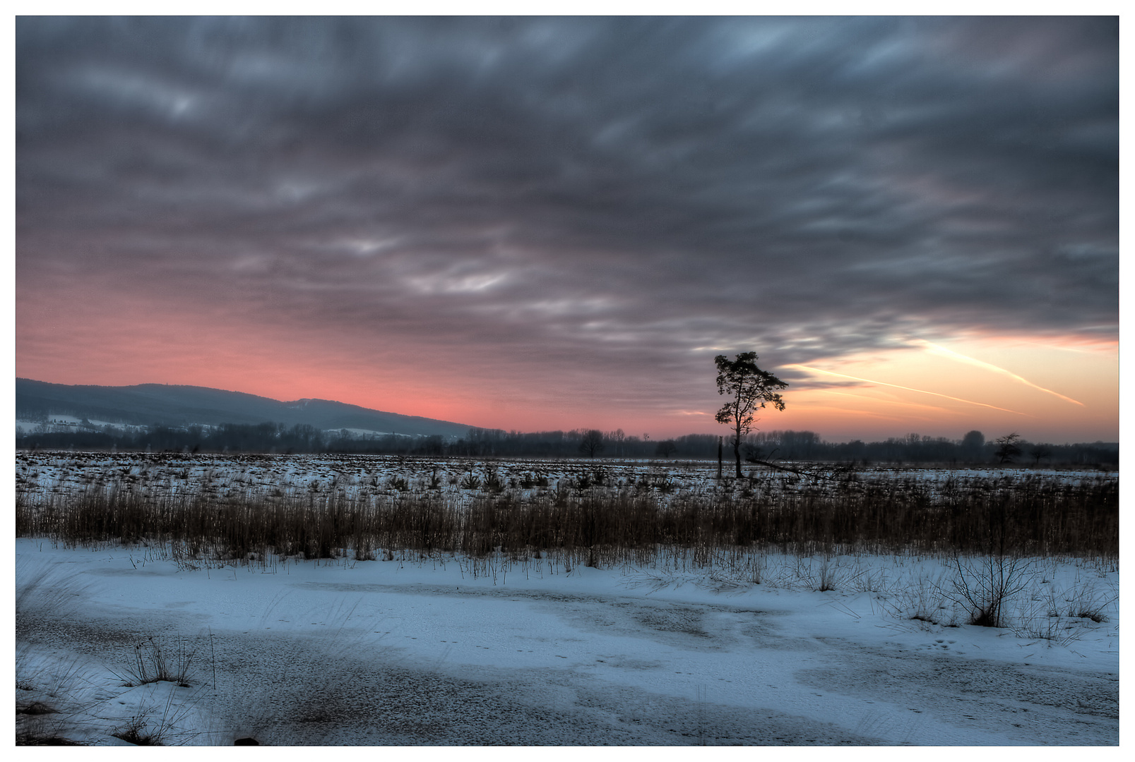 Mystischer Sonnenuntergang im Grossen Torfmoor