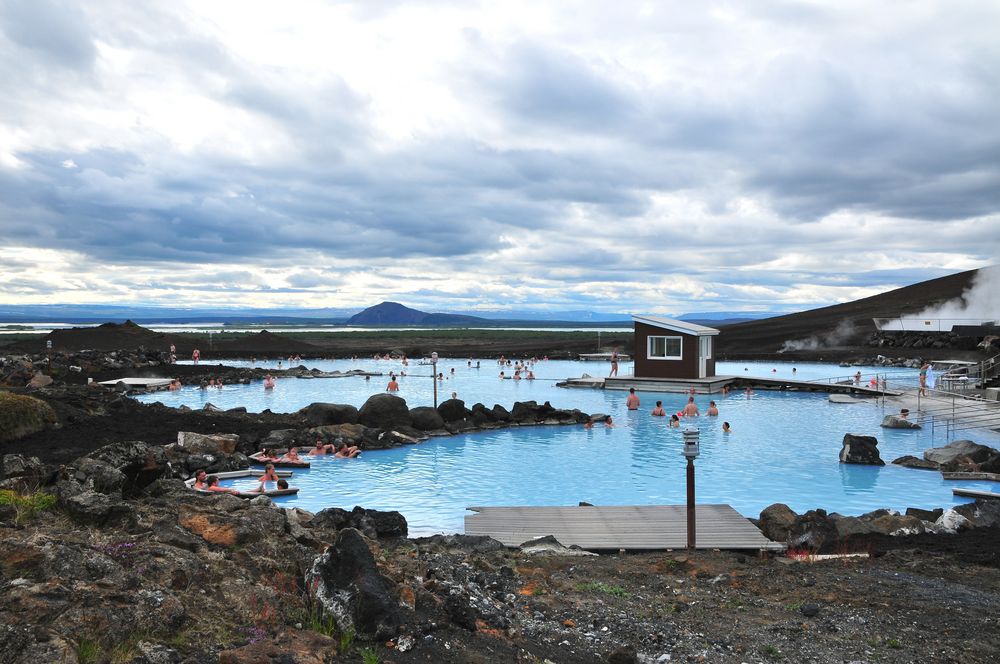 Myvatn Nature Bath - Thermalbaden mitten im Lavafeld (7.7.2012)