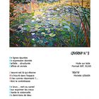 N6 HUILE SUR TOILE - GIVERNY N°3