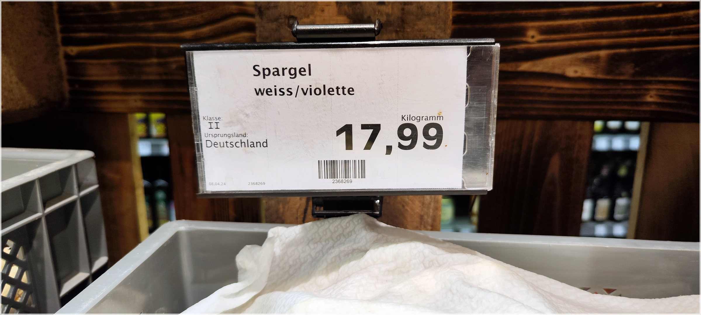 na, was kostet der Spargel bei Euch?