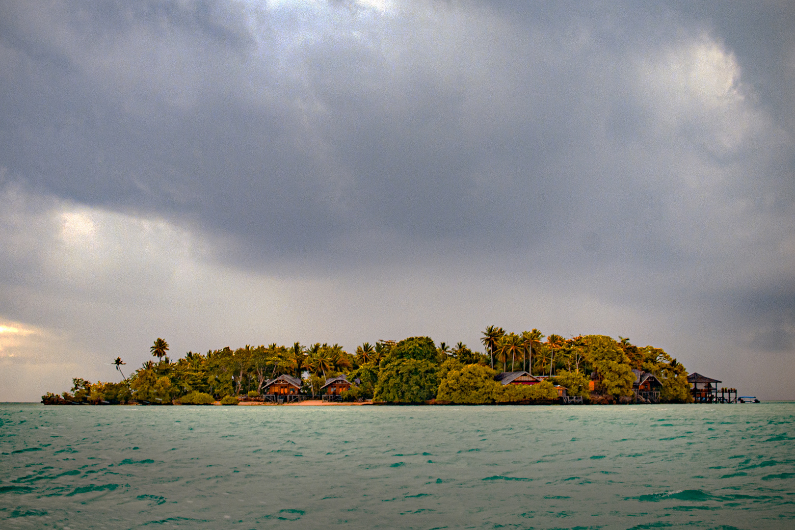 Nabucco island in Maratua Atoll