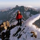 Nach 23 Stunden Marschzeit bald am Gipfel des Finsteraarhorn.