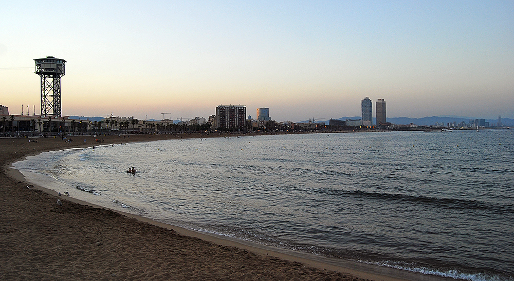 Nach acht am Strand