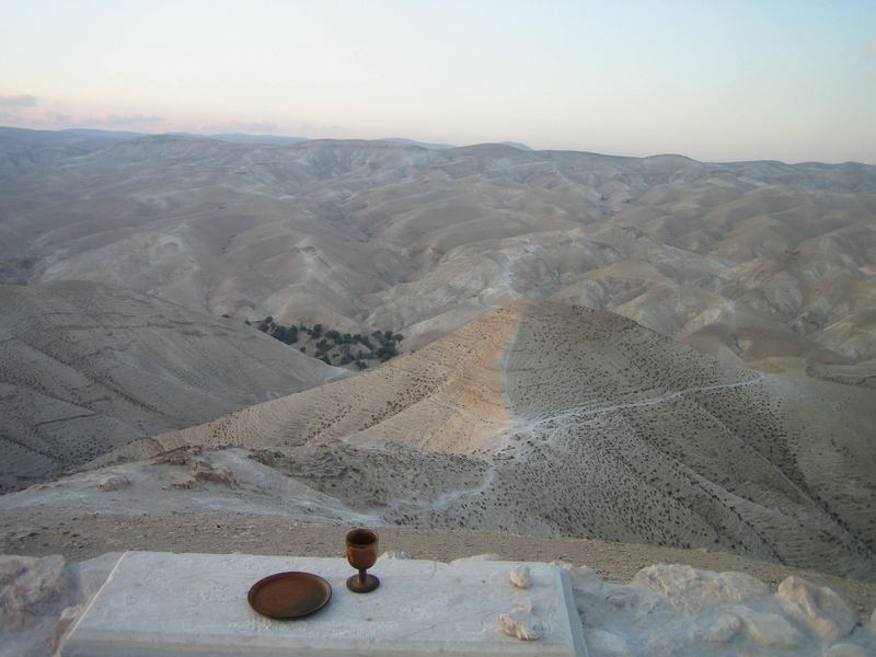 Nach dem Abendmahl am Wadi Kelt