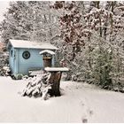 Nach dem ersten Schneefall in der Nacht 