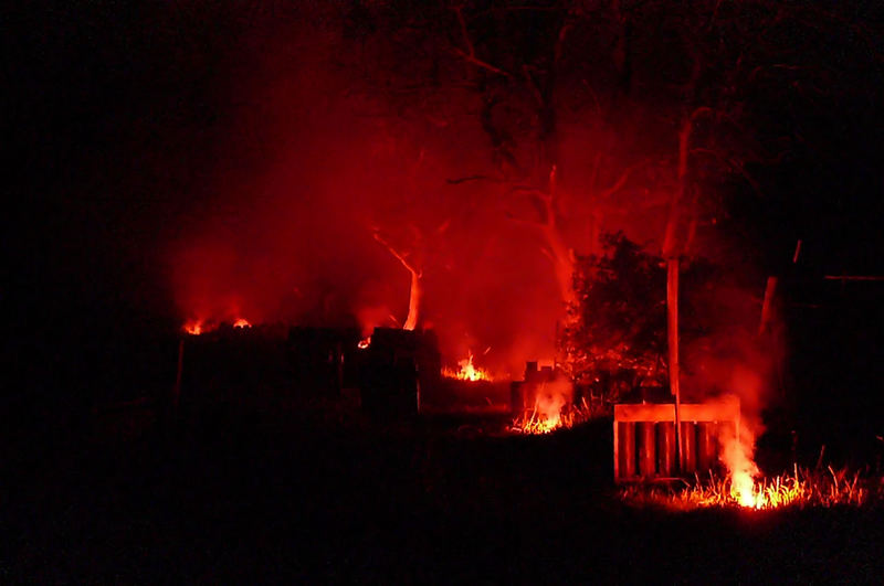 Nach dem Feuerwerk in Solingen, Ortschaft Rüden, am 8. Juni 2007 (3)