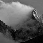 Nach dem Gewitter fiel die Abendsonne gerade noch auf den 3145 m hohen Gipfel...