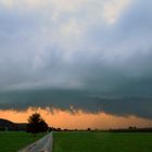 Nach dem Gewitter mit versöhnlichem Abendrot