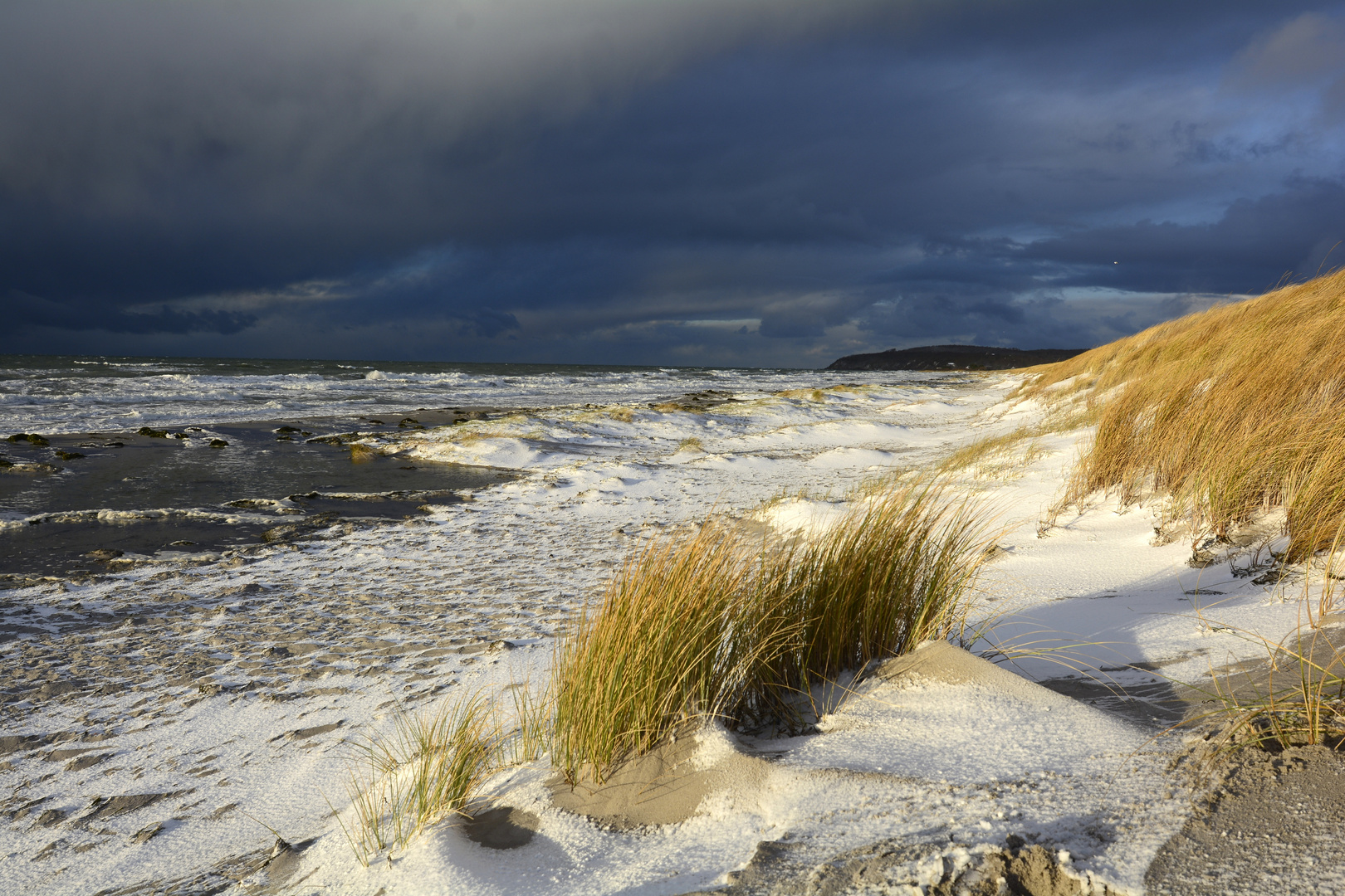 nach dem großen Orkan kam schnee 