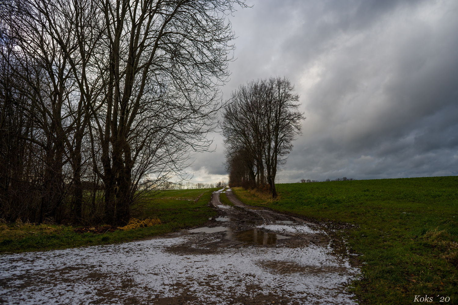 nach dem Hagelschauer