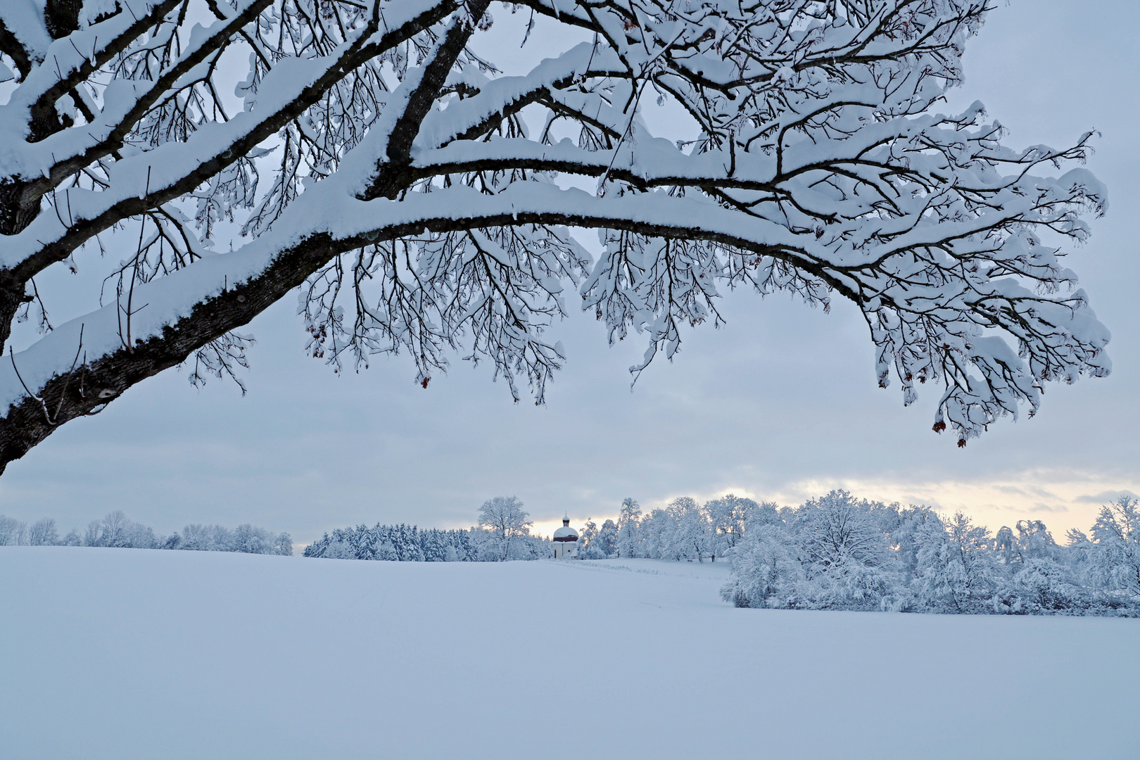 Nach dem heftigen Schneefall...