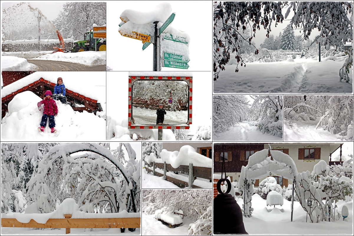 Nach dem heutigen starken Schneefall